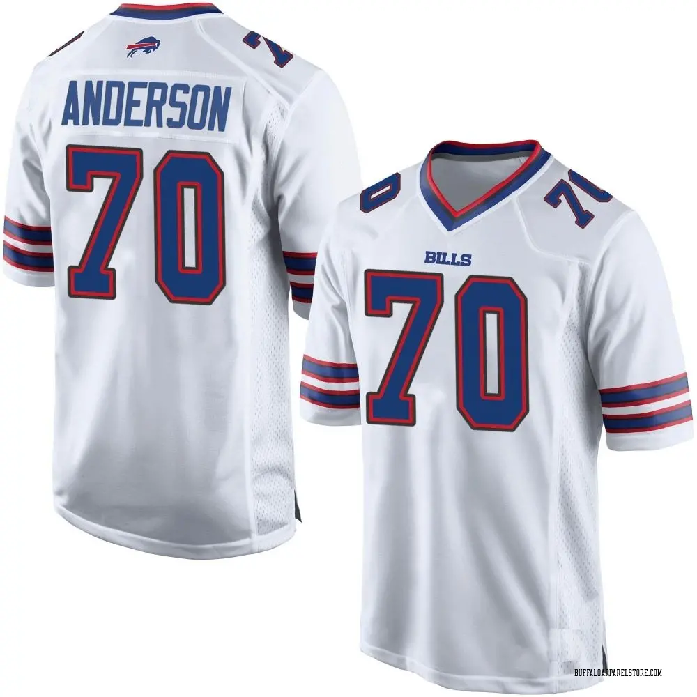 Alec Anderson Men's Game White Buffalo Bills Jersey - Buffalo Store