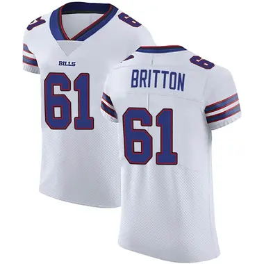 Gunner Britton Men's Elite White Buffalo Bills Vapor Untouchable Jersey