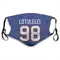 Star Lotulelei Name & Number Royal Blue Buffalo Bills Face Mask