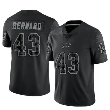 Terrel Bernard Men's Limited Black Buffalo Bills Reflective Jersey